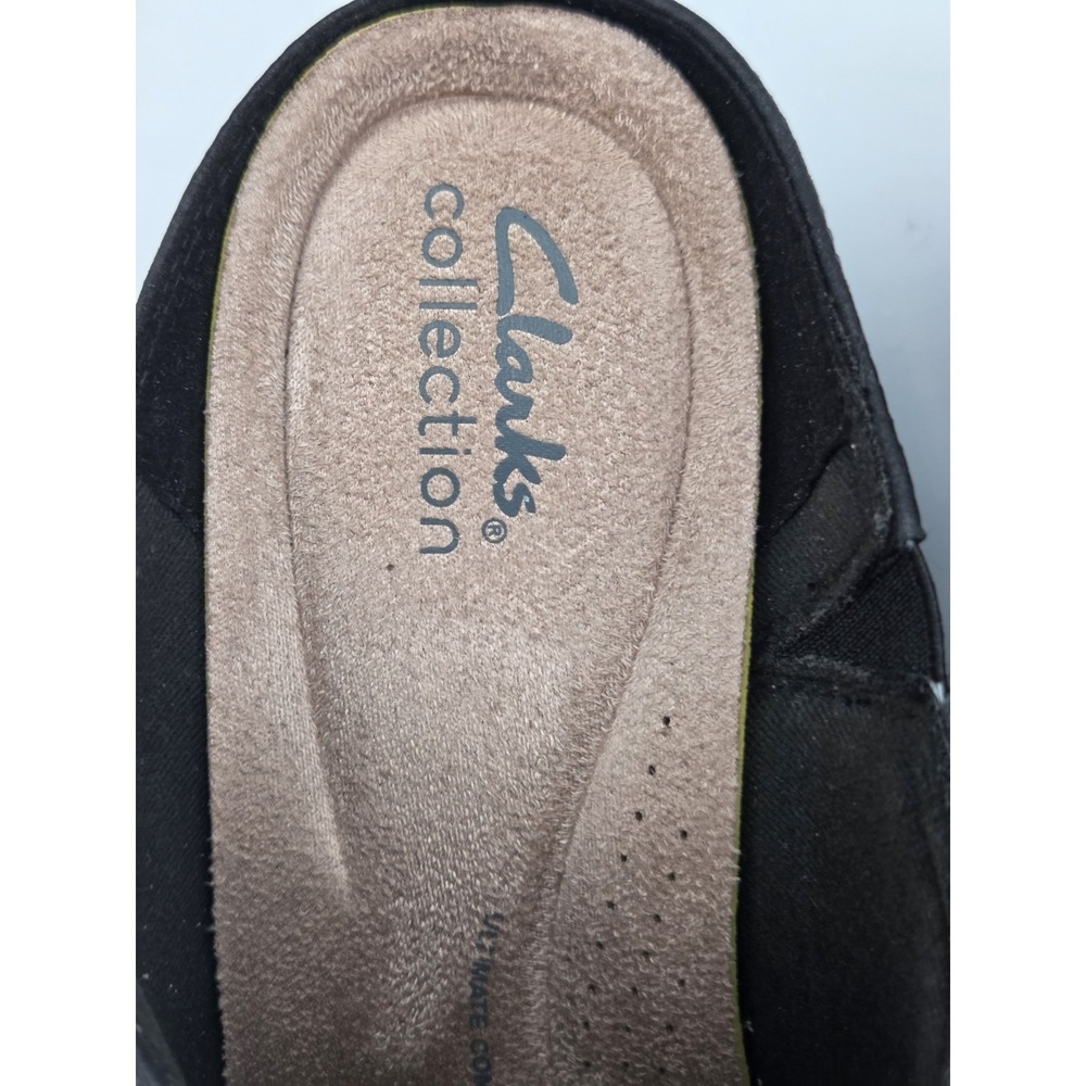 Clarks Women's Ellanie Pace Black Leather Comfort Size 9 EUC No Box Classic - Picture 5 of 11
